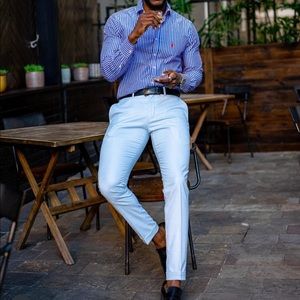 JCREW flex chinos khakis mens pants blue trousers slim fit straight leg 30 waist